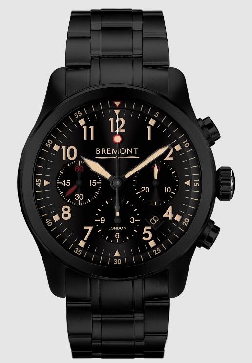 Replica Bremont Watch Altitude Pilot Chronographs ALT1-P2 JET Black Dial Steel Strap Replica Bremont Watch Altitude Pilot Chronographs ALT1-P2 JET Black Dial Steel Strap